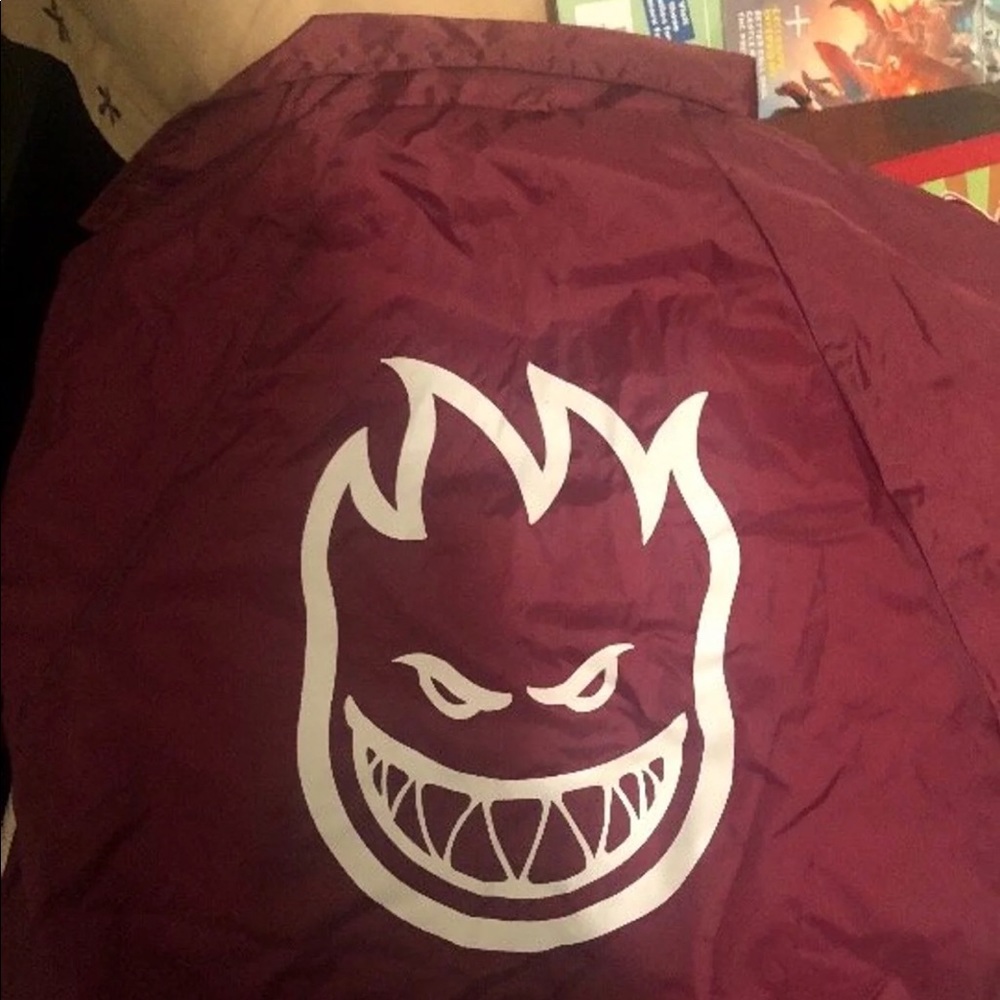 Spitfire burgundy small coach jacket, WORN ONCE
